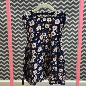 Old Navy Girls 4T Sleeveless Blue Flower Dress